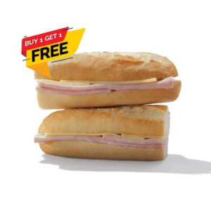 BUY 1 GET 1 FREE Ham and Cheese Baguette