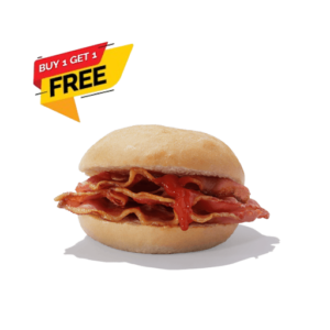 BUY 1 GET 1 FREE Bacon Breakfast Roll